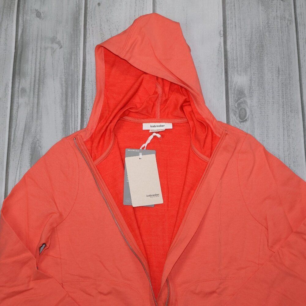 NEW Icebreaker Women's Central Classic Long Sleeve Zip Hoodie - Picture 5 of 9